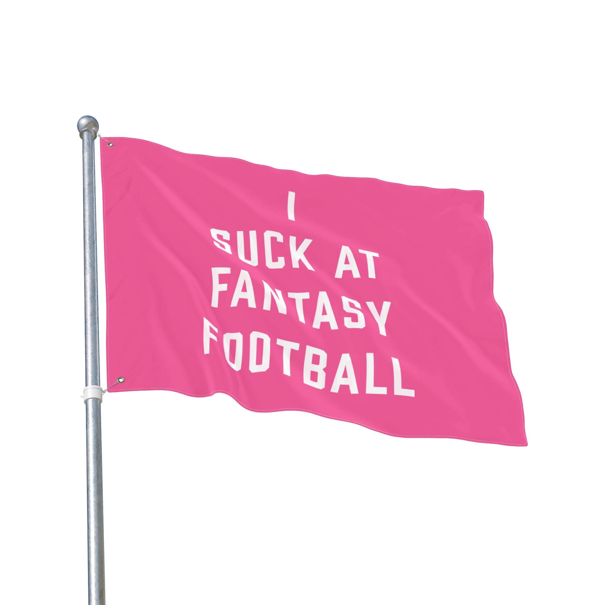 I Suck At Fantasy Football Double Sided Flag | Funny Fantasy Football Loser Flag