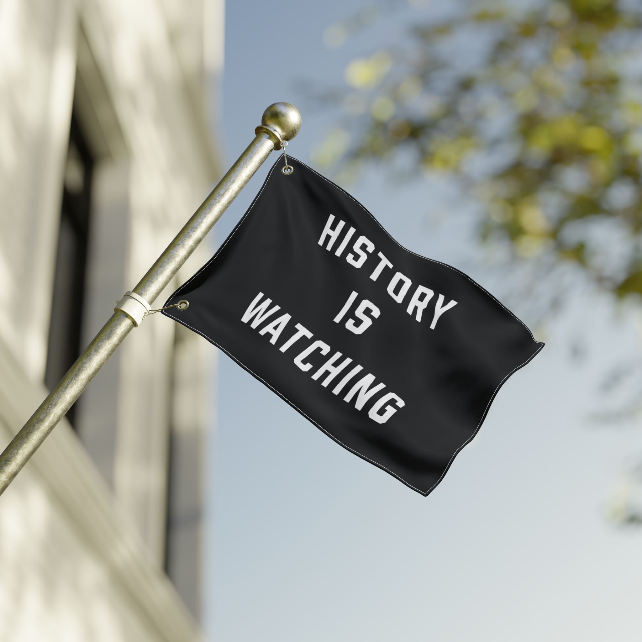 History Is Watching Double-Sided Porch Flag