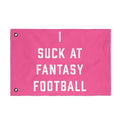I Suck At Fantasy Football Double Sided Flag | Funny Fantasy Football Loser Flag