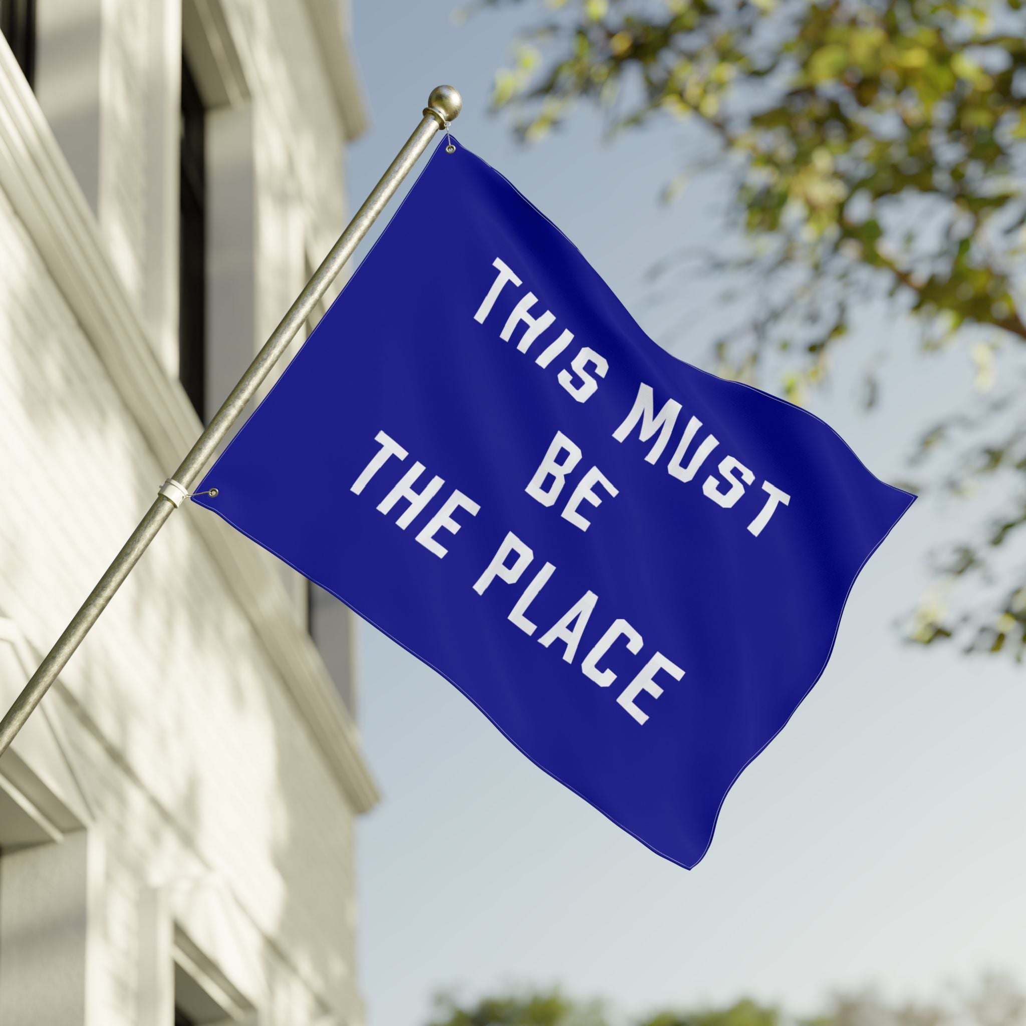 This Must Be The Place Double Sided Flag