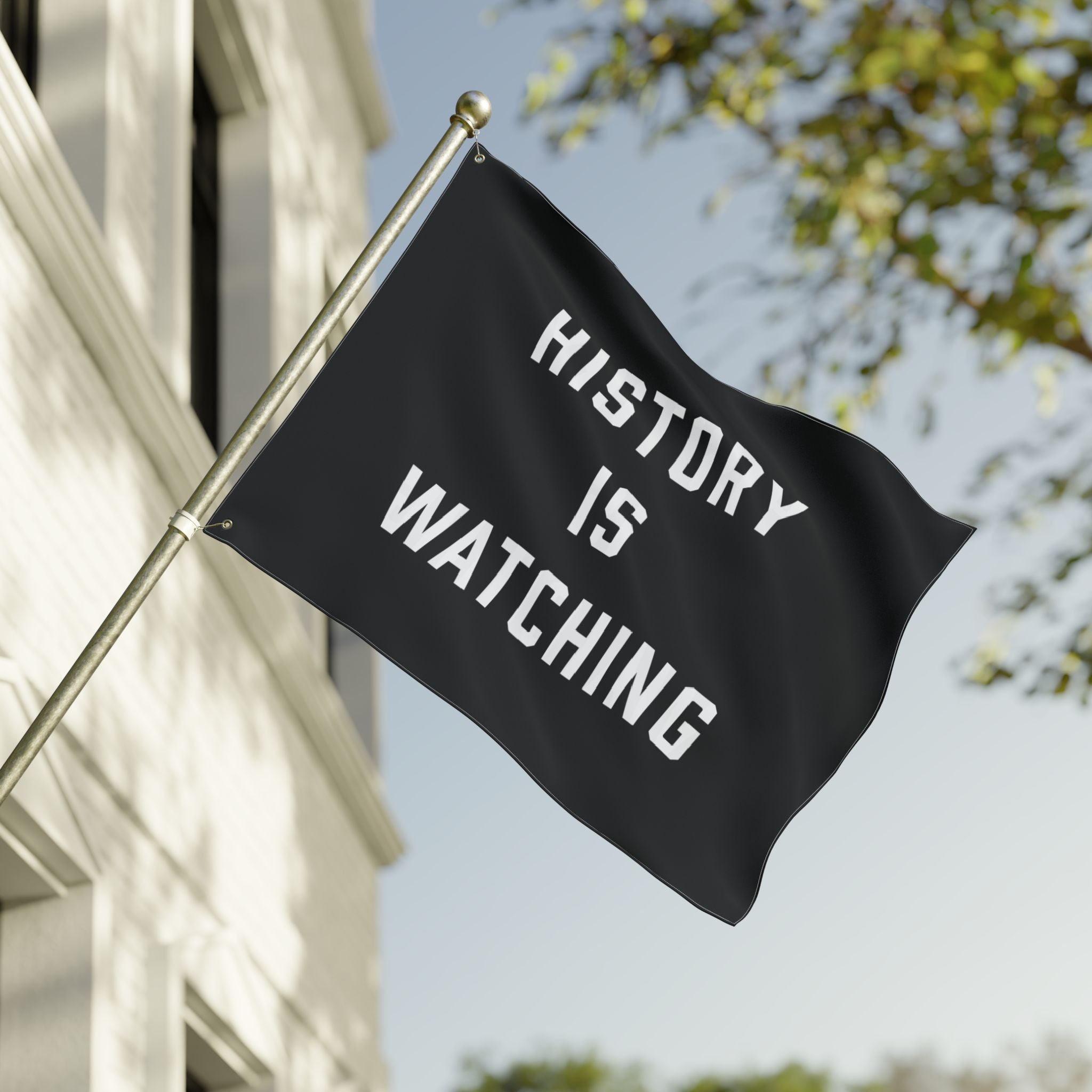 History Is Watching Double-Sided Porch Flag